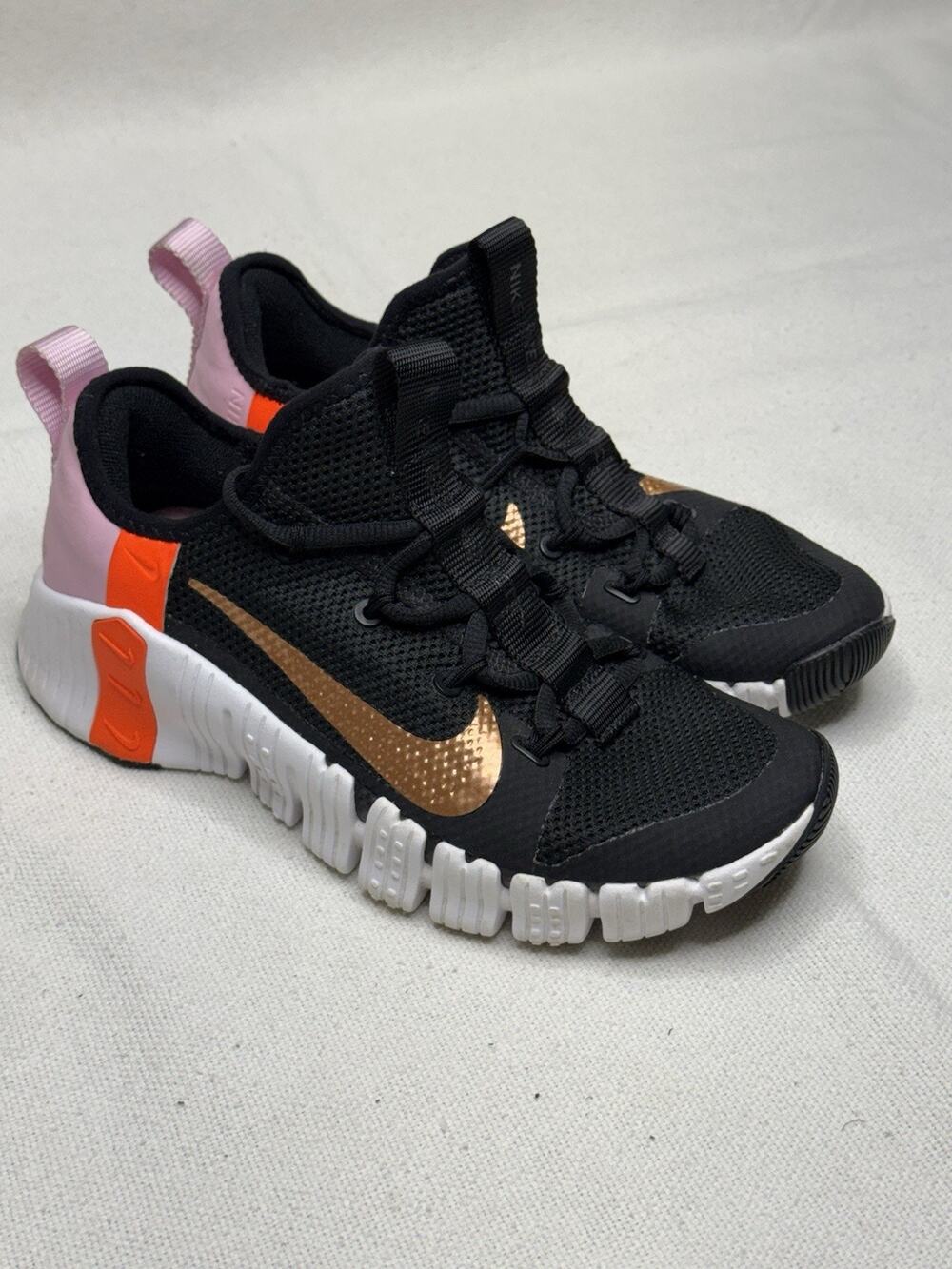 Nike Free Metcon 3 Shoes Womens Size 7.5 Black Workout Lifting Training Comfort